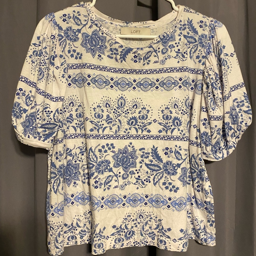 Loft Blue Detailed Shirt